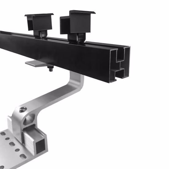 Estruturas de montagem fotovoltaica de alumínio chinês, suportes de montagem, sistema de montagem solar para telha de aço colorida